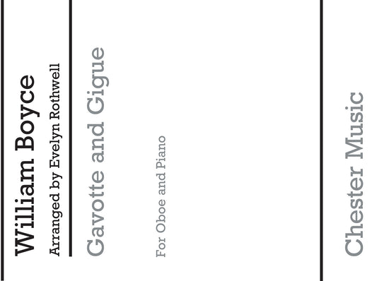Boyce Gavotte and Gigue Oboe&Pno CH*