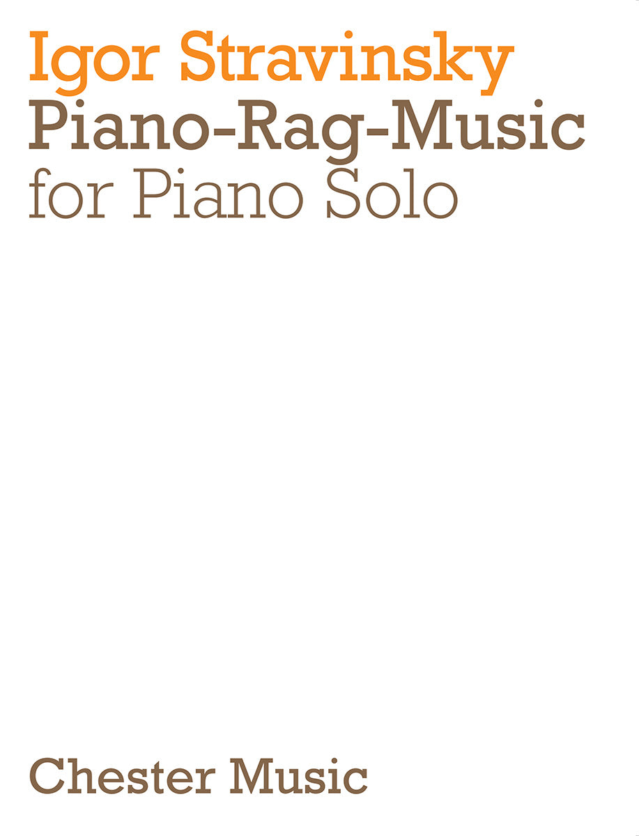 Stravinsky Piano Rag Music CH