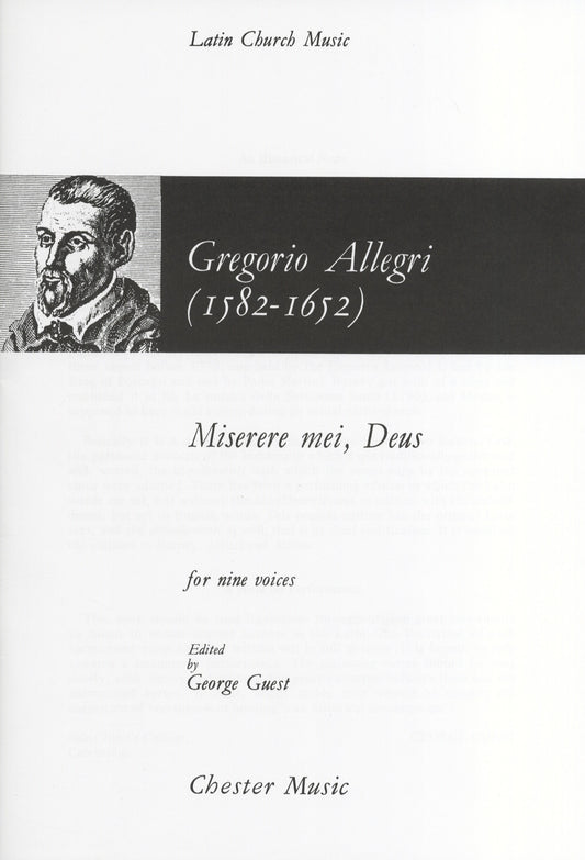 Allegri Miserere mei Deus V/S CH Guest