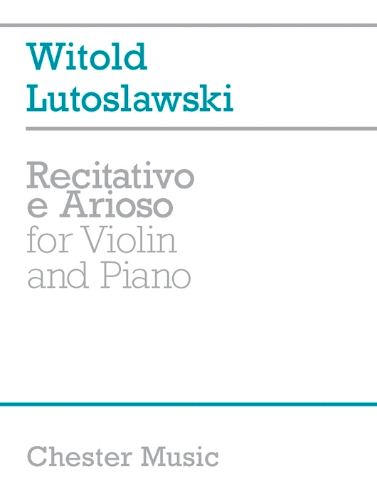 Lutoslawski Rect & Arioso Vln Pno CH