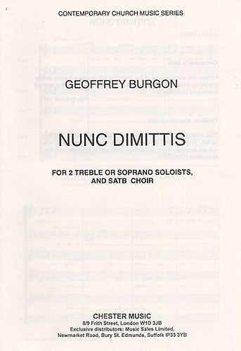 Burgon Nunc Dimittis SS/SATB CH61415