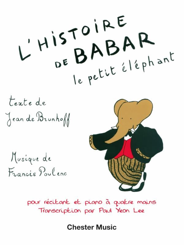 Poulenc Lhistoire De Babar Pno Duet CH