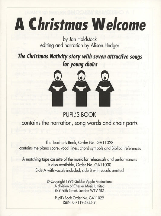 Christmas Welcome Pupils Bl Holdstock G