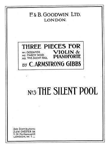 Armstrong Gibbs The Silent Pool Vln JC