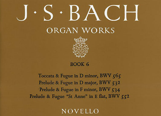 Bach Organ Wks Bk6 Toccata Preludes & F