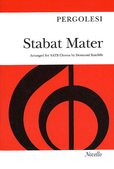 Pergolesi Stabat Mater V/S SATB NOV