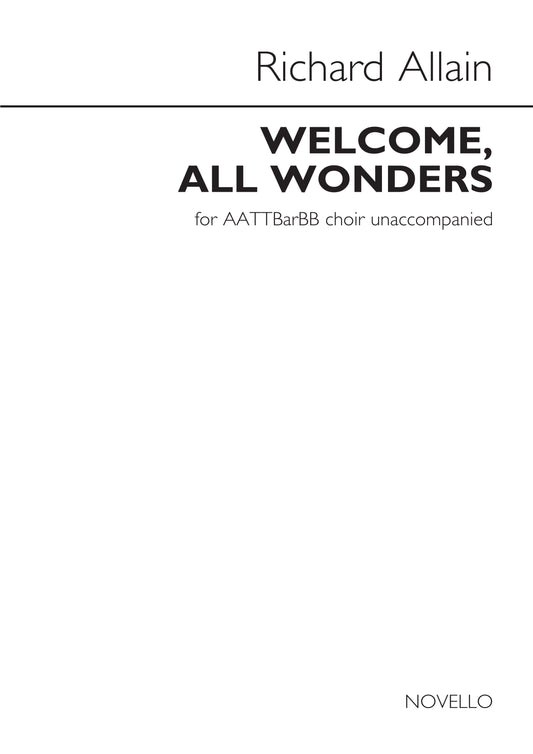 Allain Welcome All Wonders NOV