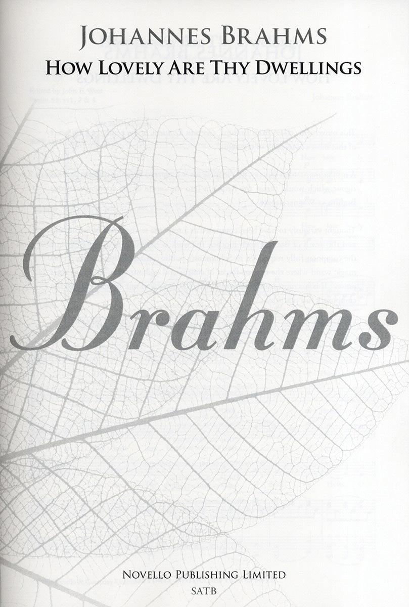 Brahms How lovely are thy dwellings SAT