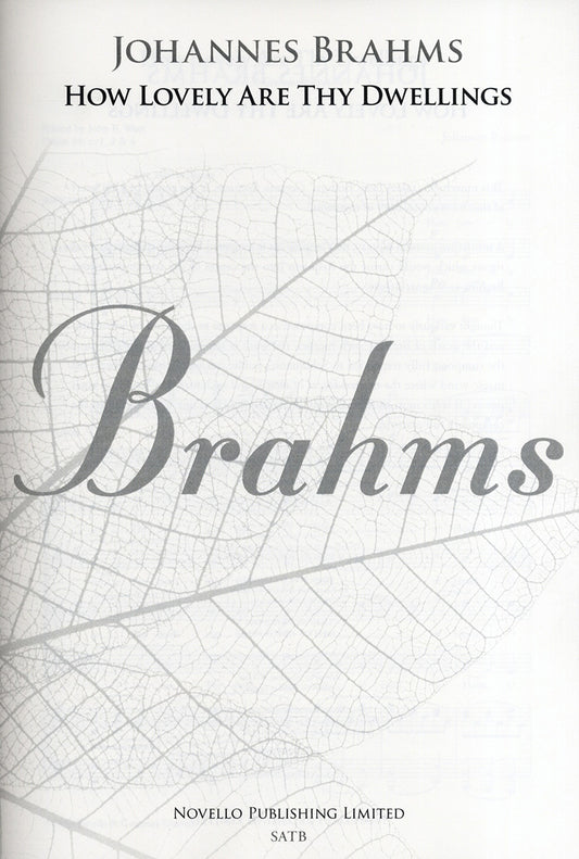 Brahms How lovely are thy dwellings SAT