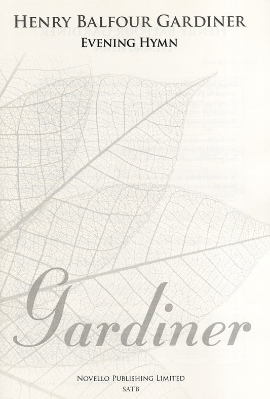 Gardiner Evening Hymn NOV
