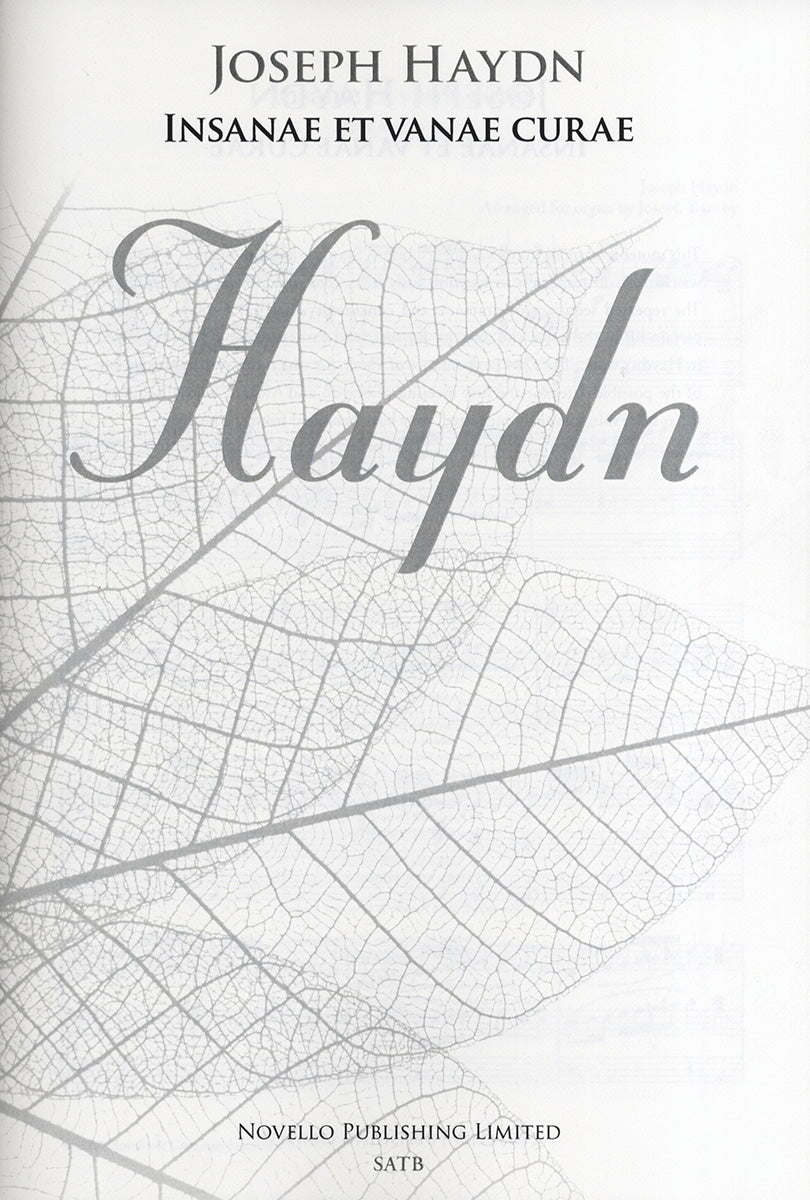 Haydn Insanae Et Vanae Curae SATB/Org N