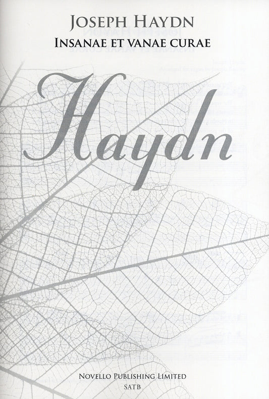 Haydn Insanae Et Vanae Curae SATB/Org N