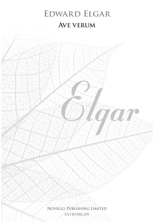 Elgar Ave Verum SATB NOV