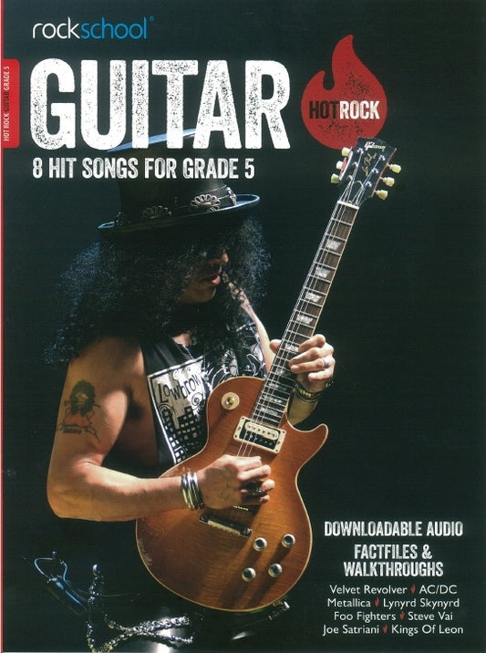 Rockschool Gtr Hot Rock Gr5 Bk+DCard Ne