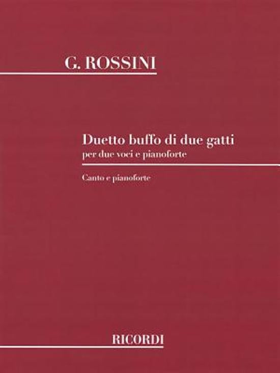 Rossini Duetto Buffo Di Due Gatti RIC
