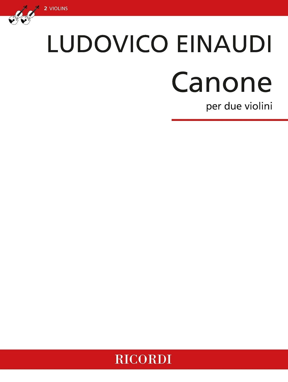 Einaudi Canone 2 Vln RIC