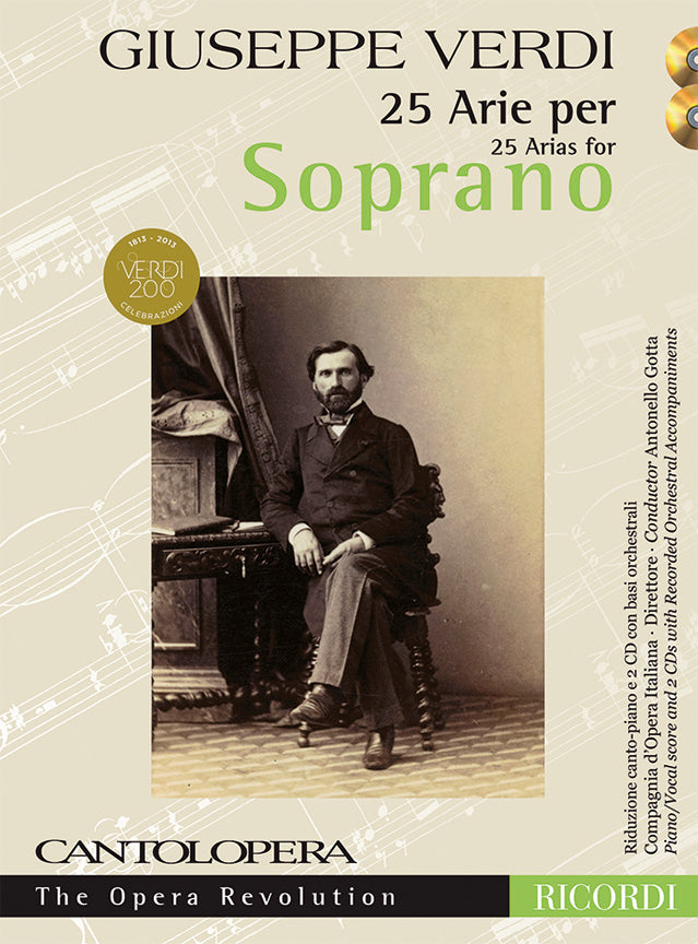 Verdi 25 Arias for Soprano+2CD RIC Cant