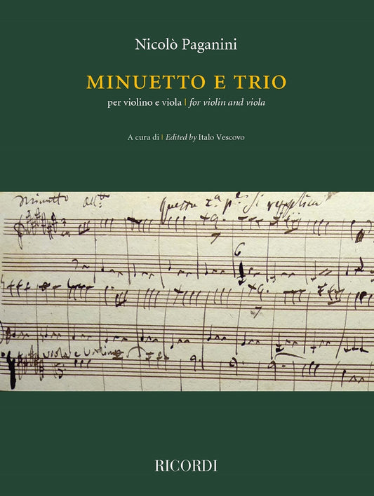 Paganini Minuet & Trio Vln&Vla RICORDI
