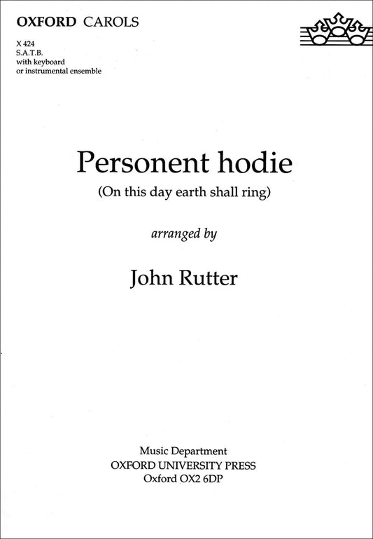 Rutter Personent Hodie SATB+Kbd X424 OU