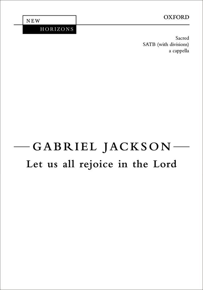 Jackson Let us all Rejoice in the Lord