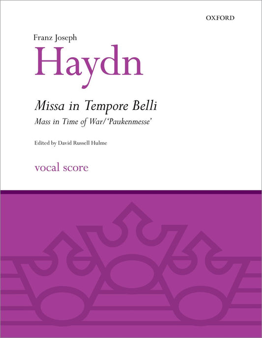 Haydn Mass in Time of War V/S OUP