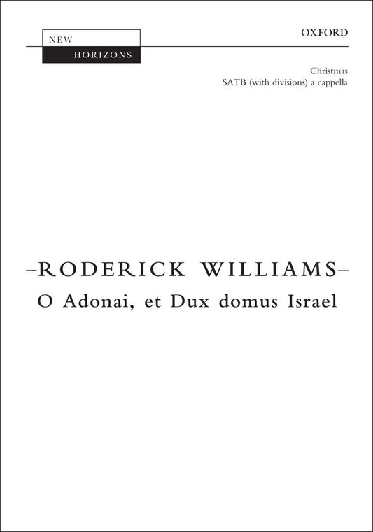 Williams O Adonai...Israel SATB OUP