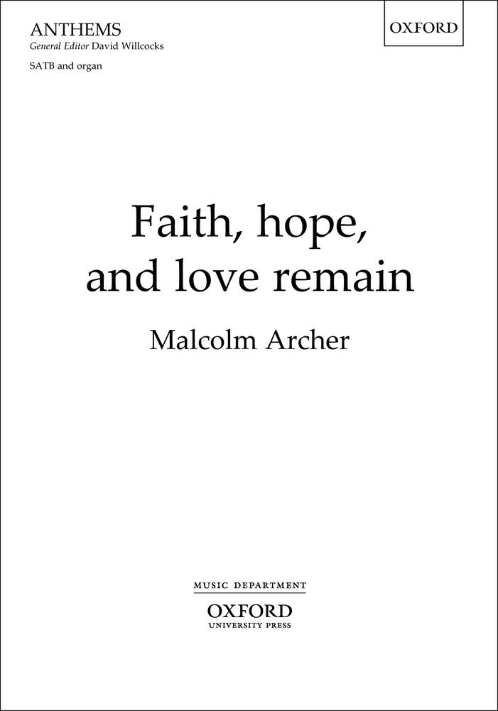 Archer Faith, hope, and love remain SAT