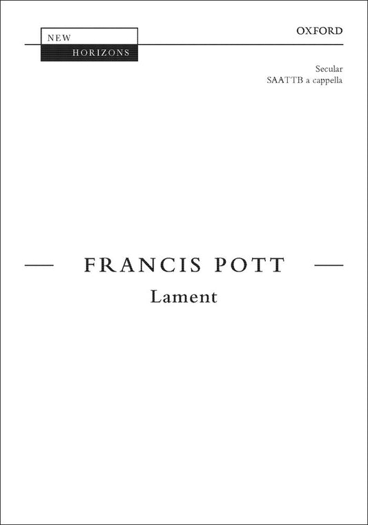 Pott Lament SATB OUP