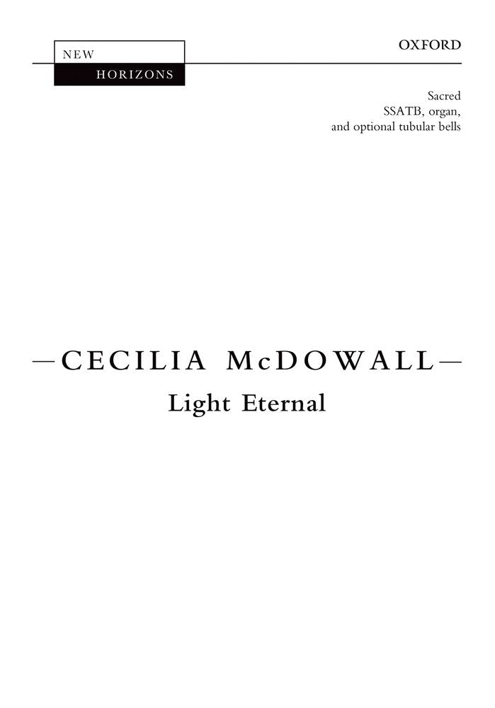 McDowall Light Eternal SATB&Org OUP