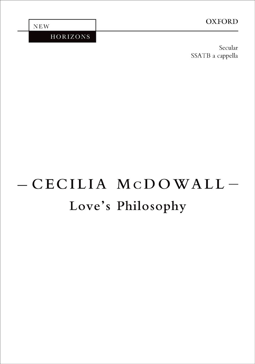 McDowall Loves Philosophy SSATB OUP