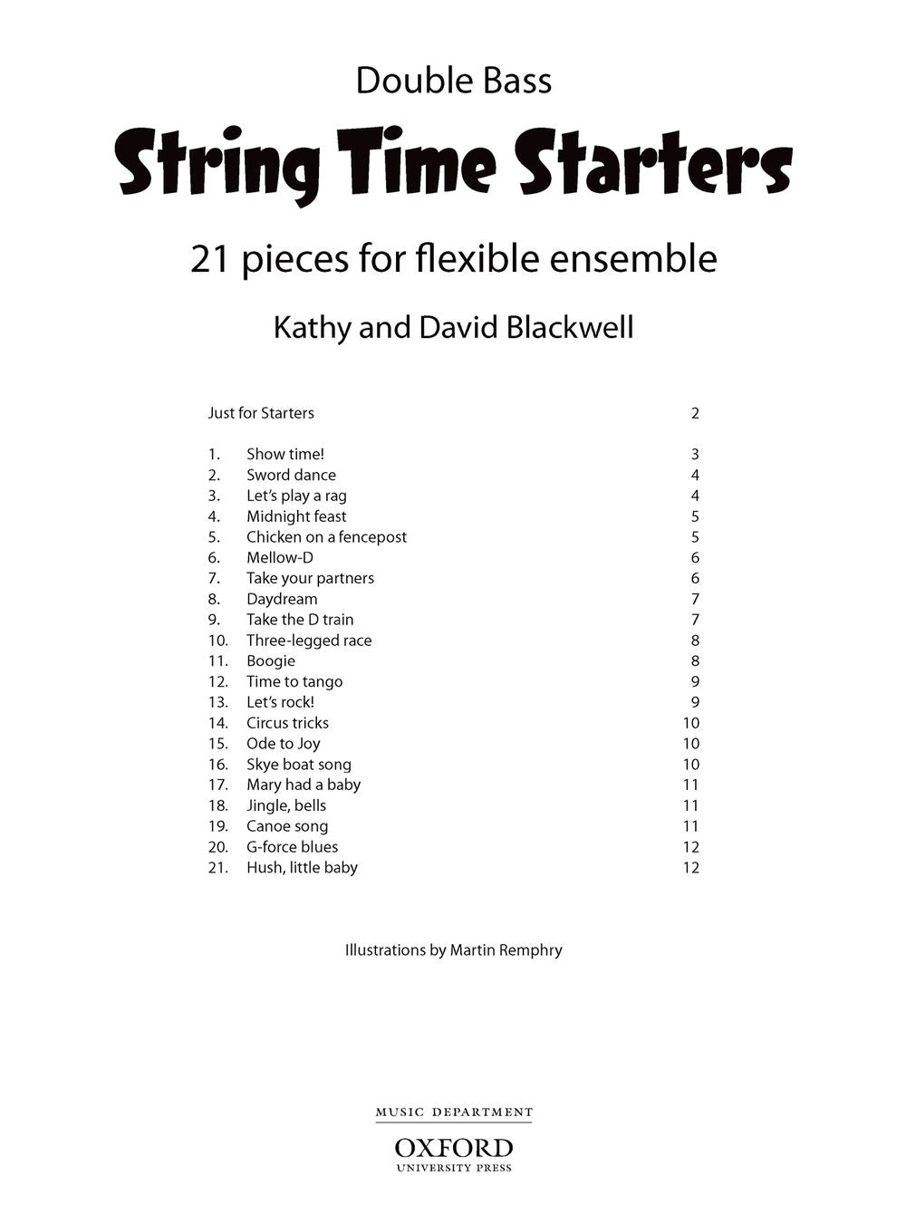 String Time Starters Bass Bk OUP