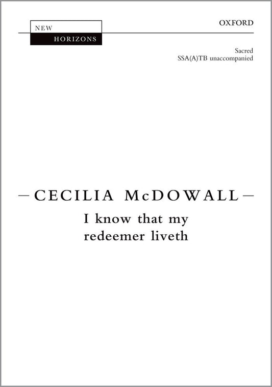 McDowall I know that my redeemer liveth