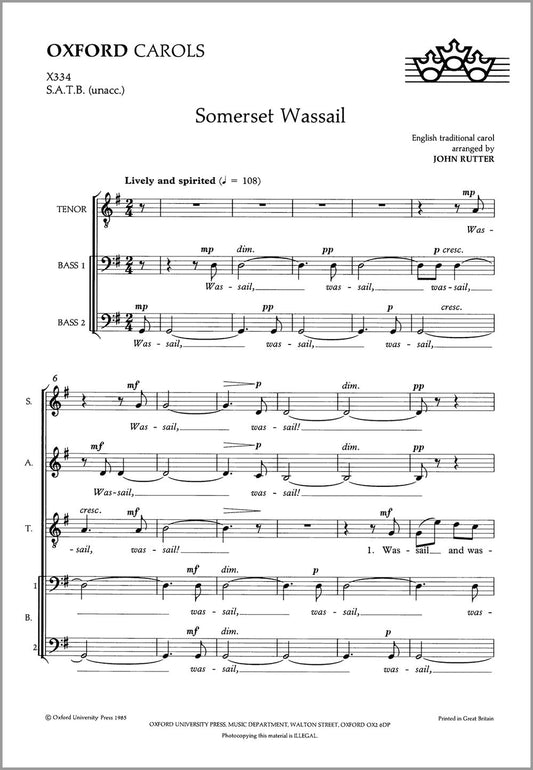 Rutter Somerset Wassail