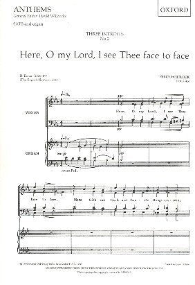 Whitlock Here, O my Lord SATB OUP