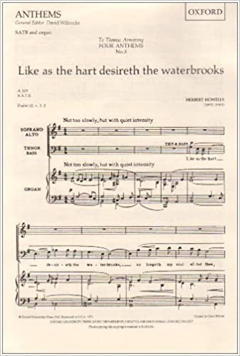 Howells Like as the hart desireth the w