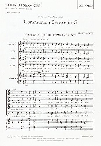 Jackson Communion Service in G SATB OUP