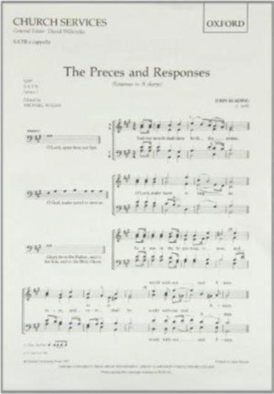 Reading Preces and Responses SATB OUP