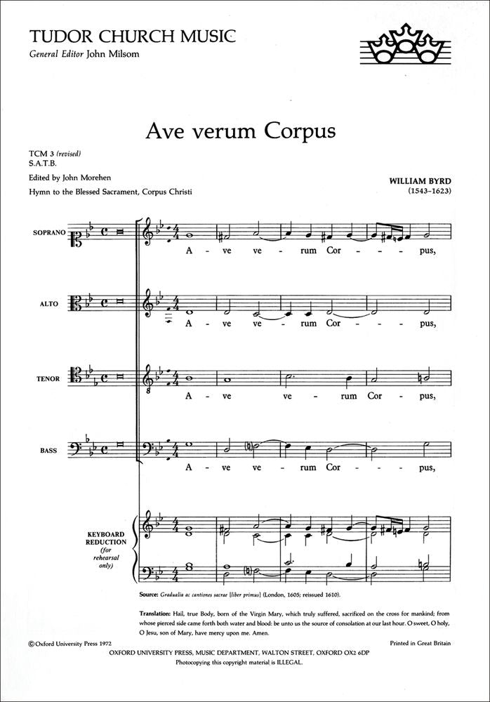 Byrd Ave verum corpus TCM3 OUP