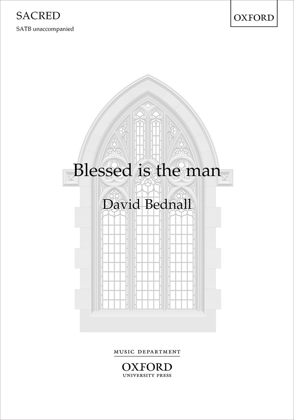 Bednall Blessed is the man SATB OUP