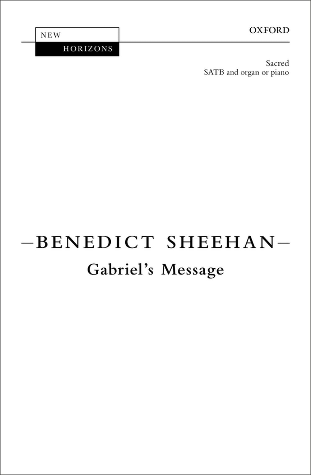 Sheehan Gabriels Message SATB NH251