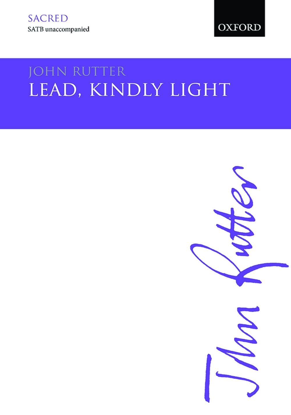 Rutter Lead, kindly light SATB X810