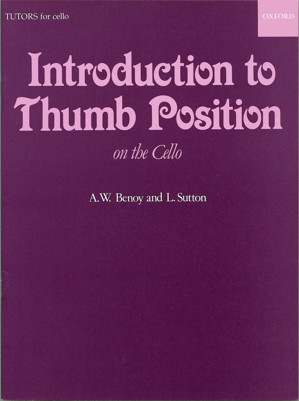 Intro to Thumb Position Cello Benoy & S