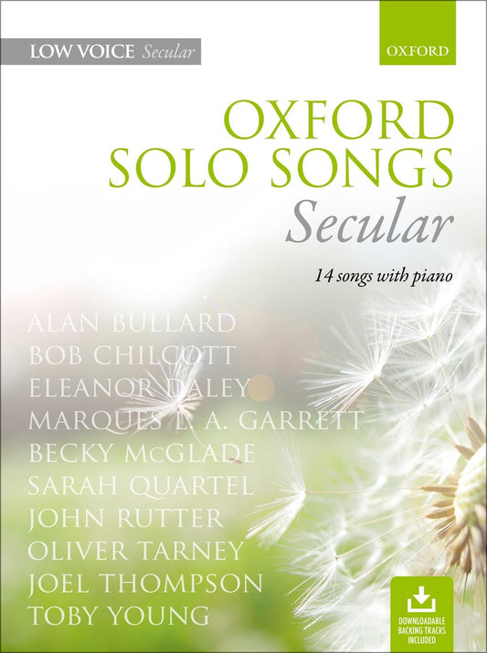 Solo Songs Secular Low Bk&Aud OUP