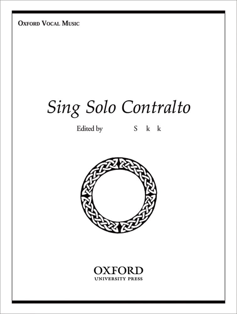 Sing Solo Contralto, Constance Shackloc