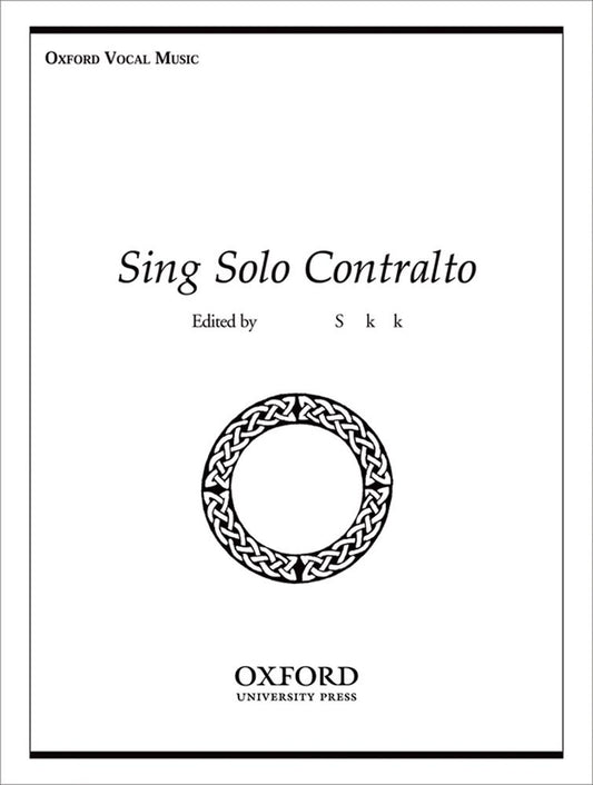 Sing Solo Contralto, Constance Shackloc