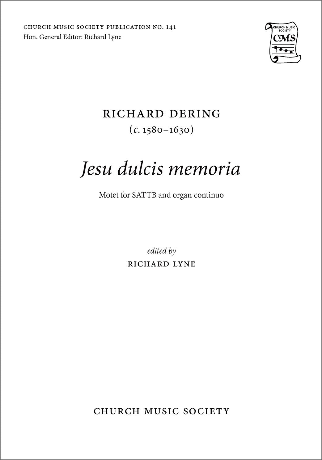 Dering Jesu dulcis memoria SATTB CMS141