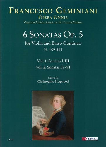 Geminiani 6 Sonatas Op5 Vln Vol2 PEG4