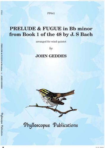 Bach Prelude & Fugue Bbmin Wind 5tet Ge