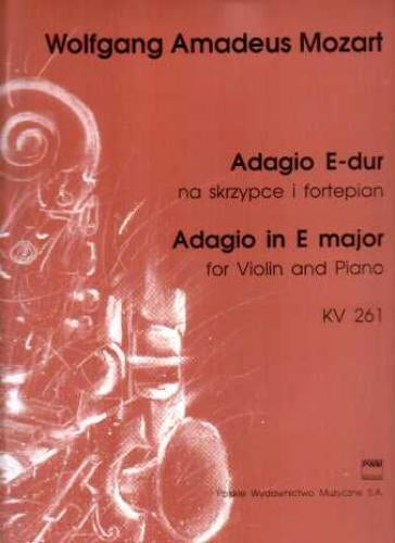Mozart Adagio Emaj K261 Vln/Pf PWM