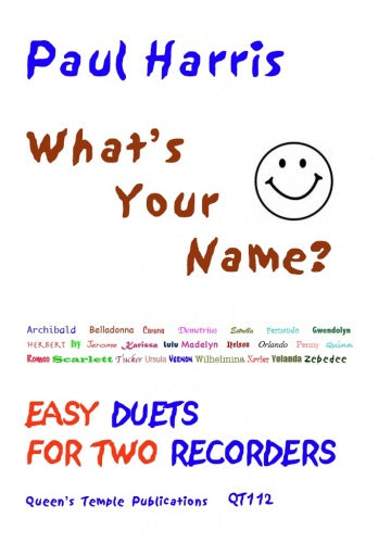 Harris Whats Your Name Recorder Duets